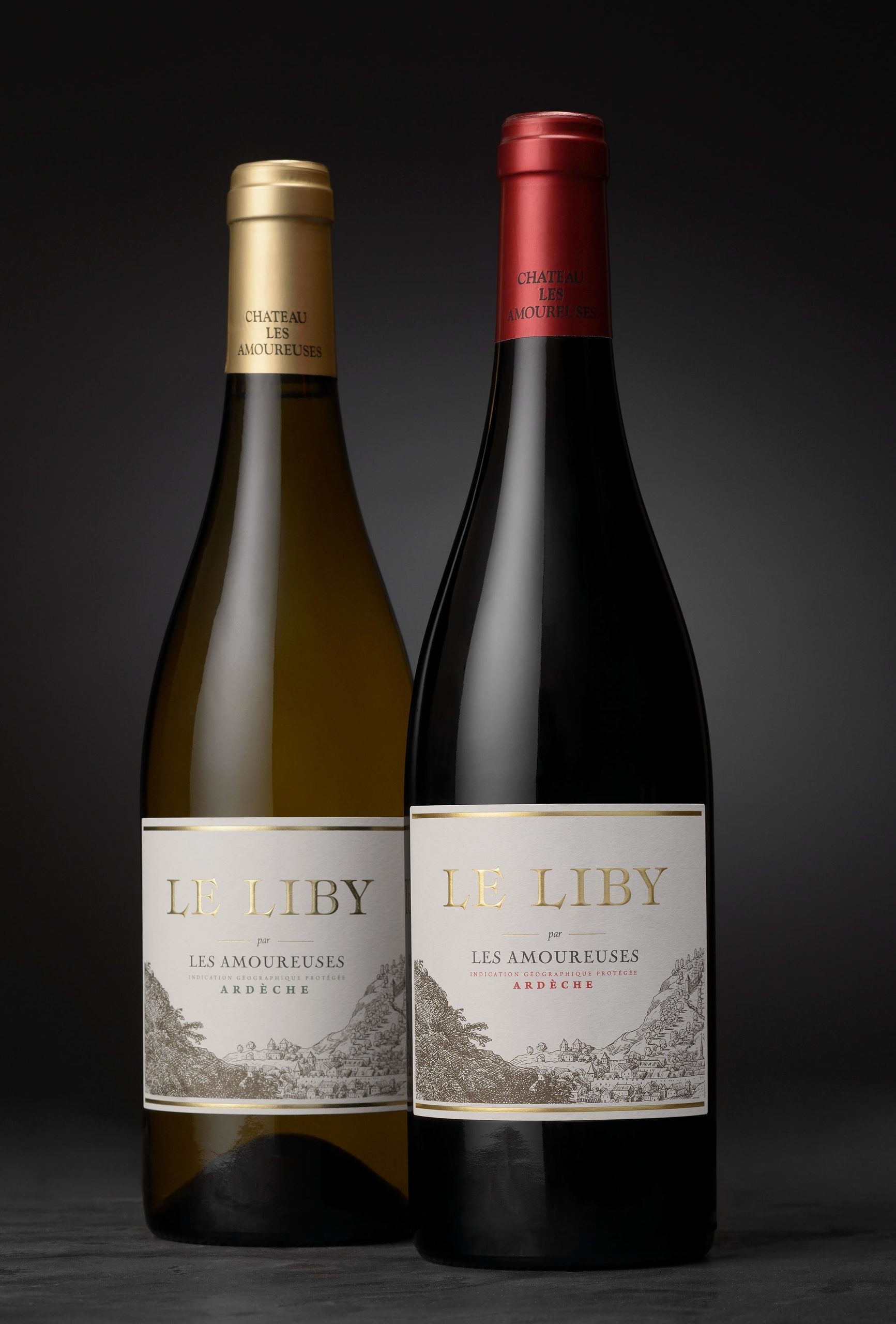 Les Amoureuses - etiquettes de vin - Le Liby - Ardèche