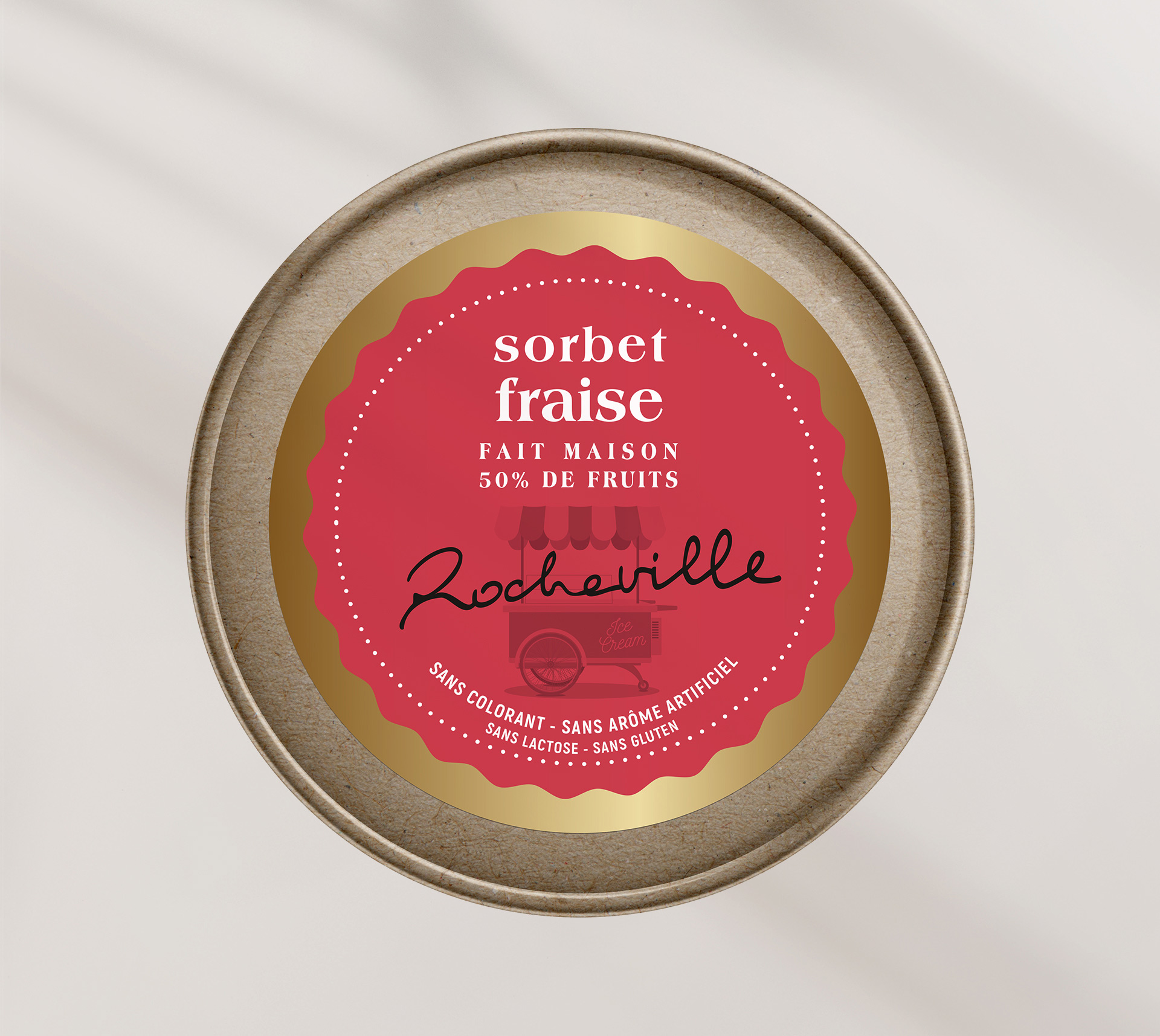 Rocheville - sorbet fraise