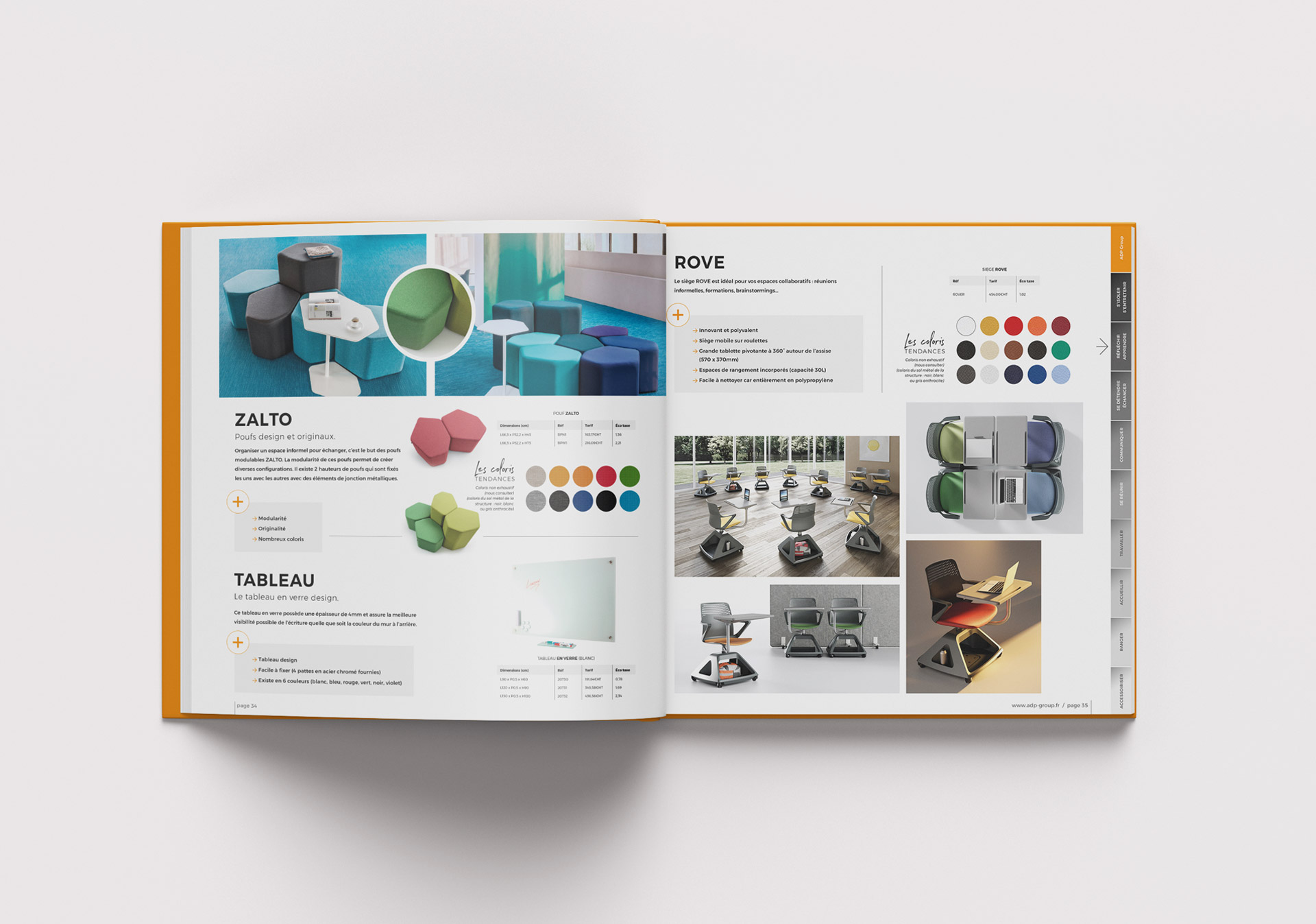 ADP - catalogue 2021 - intérieur pages produits - kaligram
